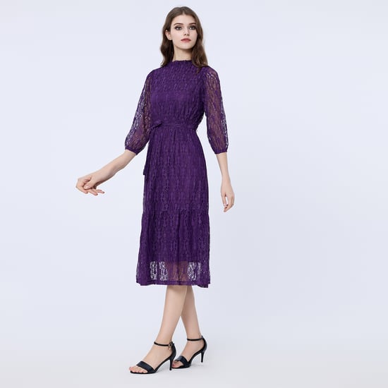 Ausgestelltes Spitzenkleid - Image 3