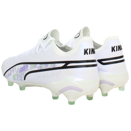 Puma King Ultimate Brilliance FG/AG Damen Weiße Fußballschuhe - Image 5
