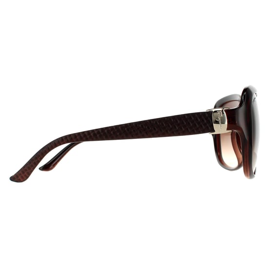 Salvatore Ferragamo Rechteckige Damen Sonnenbrille in Braun mit Farbverlauf - Image 4