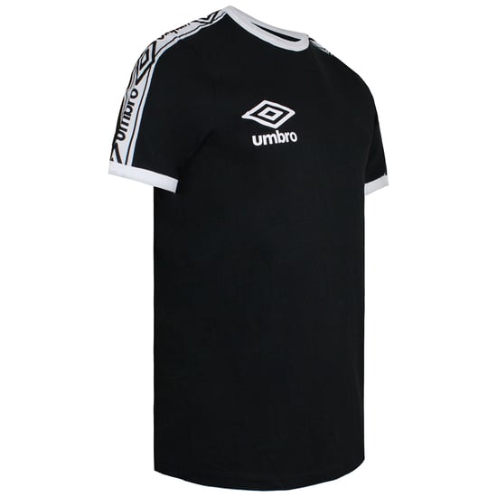 Umbro Ringer Herren T-Shirt, Schwarz/Weiß - Image 2