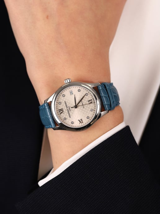 Frédérique Constant  Blau Damen Armbanduhr FC-303LGD3B6 - Image 6