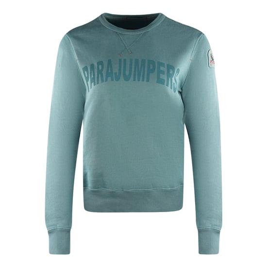 Parajumpers Bianca Große Marke Logo Blau Pullover - Image 1
