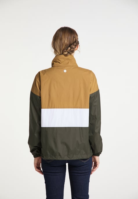 Dreimaster Windjacke Damen Dunkelsand Oliv - Image 5