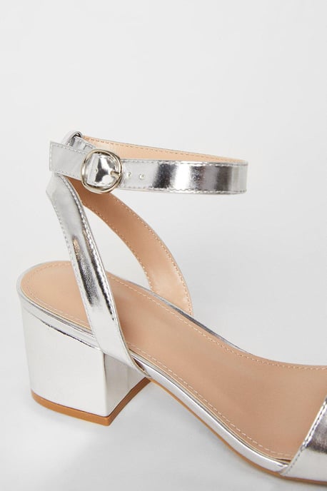 Wide Fit Tommi Barely There Mid Block Heel Sandals - Image 4