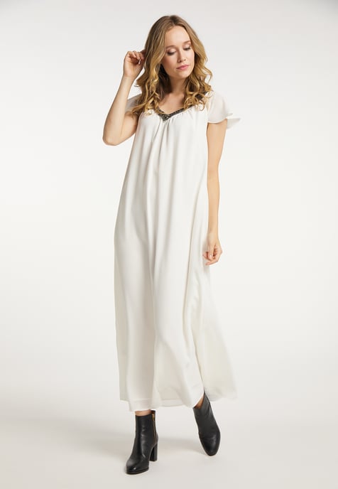 Dreimaster Sommerkleid Damen Wollweiß - Image 2