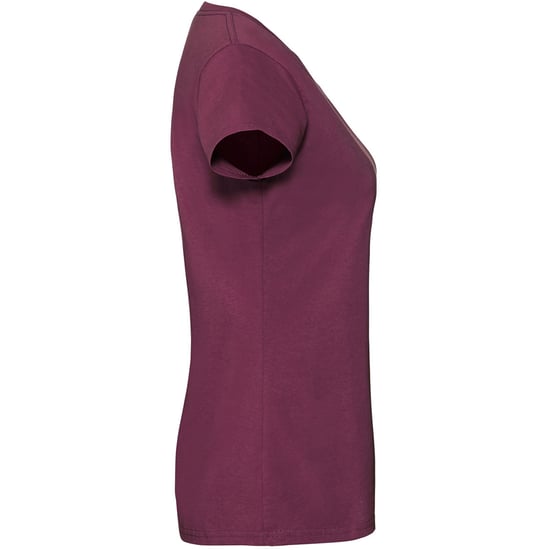 Fruit Of The Loom Damen/Damen Ringspun Premium T-Shirt (Oxblood) - Image 3