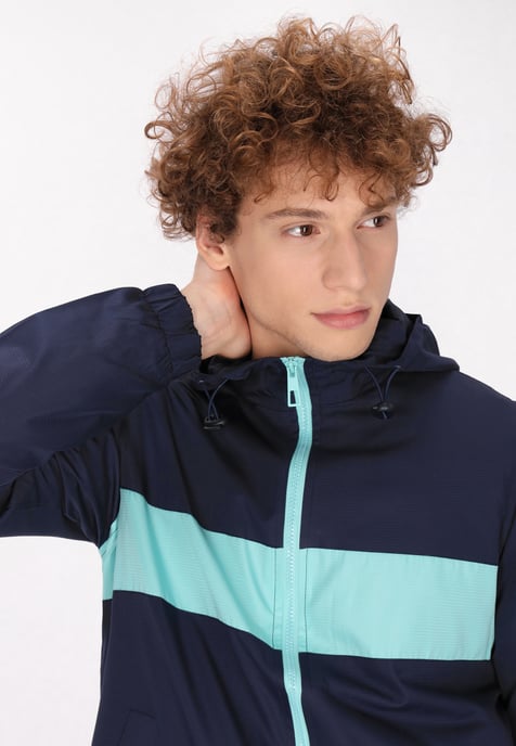 Mo Jacke Herren marine türkis - Image 5