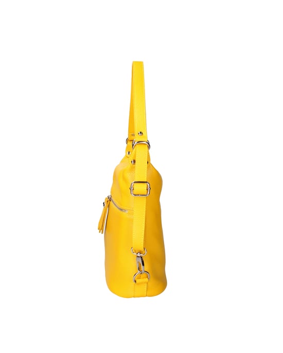 Viola Castellani Umhängetasche in einem Rucksack umwandelbar Frauen YELLOW - Image 3