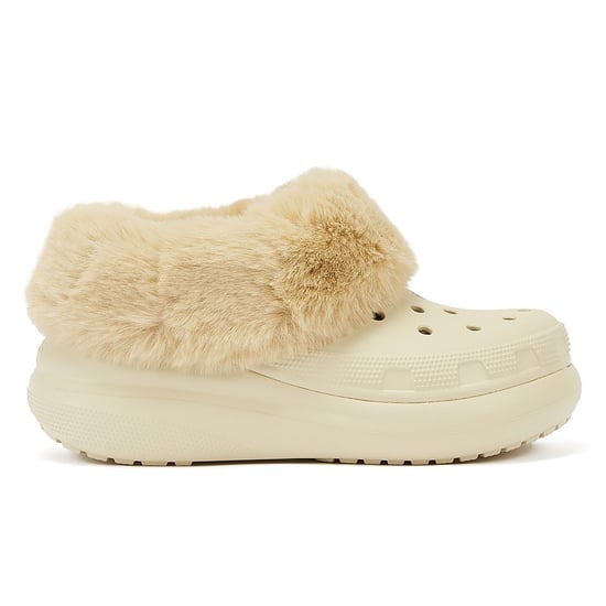 Crocs Furever Crush Clog Knochen Damen Beige Komfortschuhe - Image 4