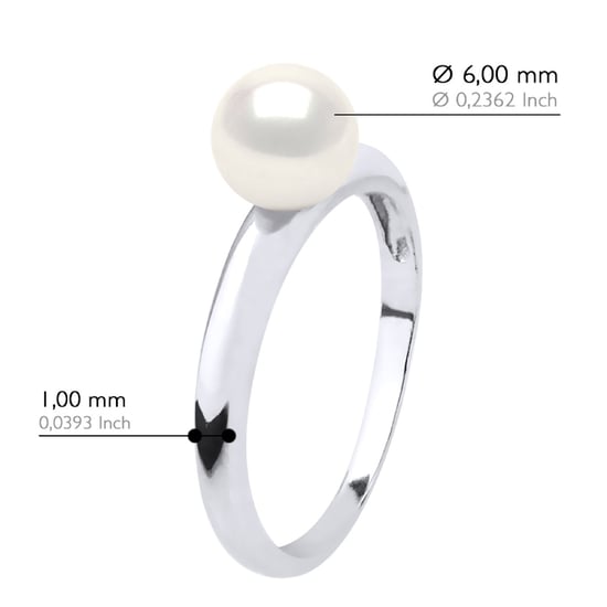 Armreifring – Weißgold – echte Süßwasser-Zuchtperle, rund 6–7 mm - Image 2