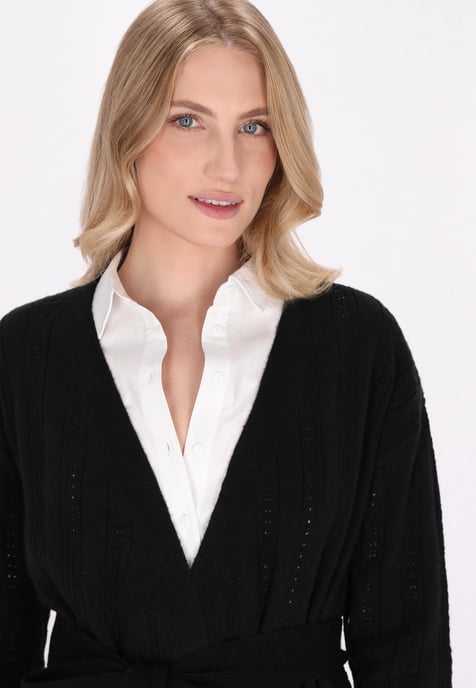 Dreimaster Cardigan Damen Schwarz - Image 5