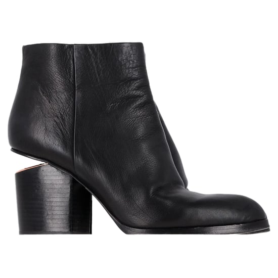 Alexander Wang Gabi Cutout Absatzstiefeletten aus schwarzem Leder - Image 1
