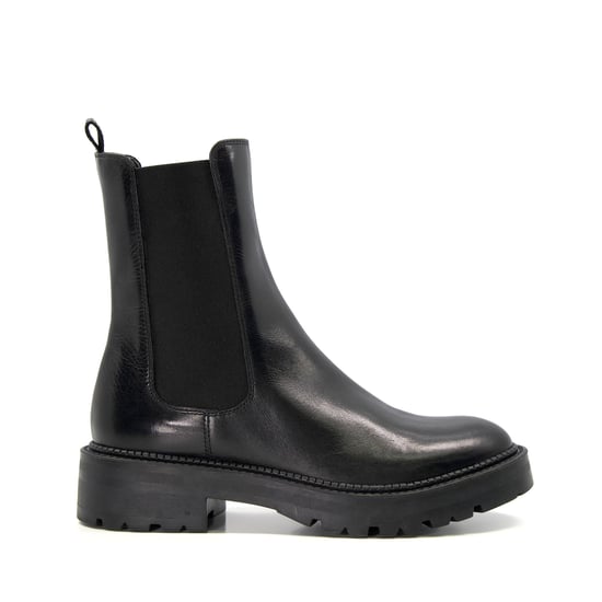 Dune Ladies PICTURE Leather Cleated Biker Boots Picture - Image 2