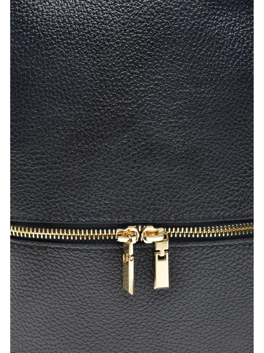 Carla Ferreri SS22 CF 1778 Black Leather Bag