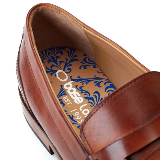 Base London Garfield Herren Mokassins aus gebranntem Tan-Leder - Image 6
