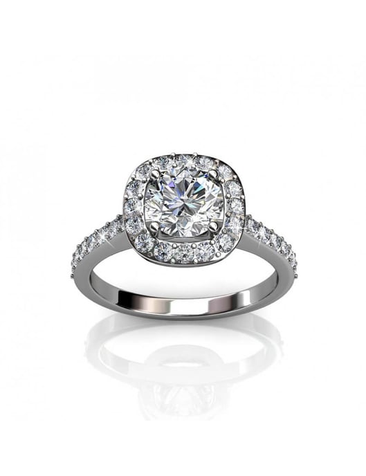Kuscheliger Ring - Silber und Kristall - Image 3