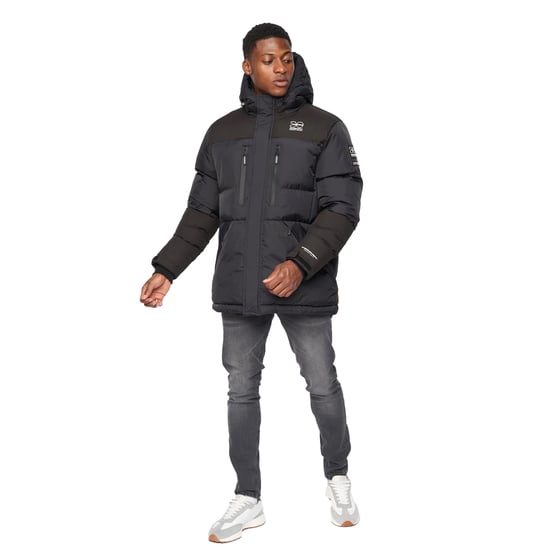 Crosshatch - "Squadage" Jacke Verkleidet für Herren (Schwarz) - Image 6
