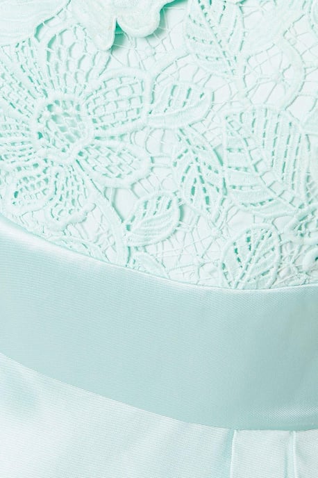 Petite Lace Trim Midi Dress