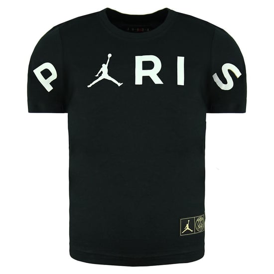 Nike Jordan Paris Kurzarm schwarzer Crew Neck Kinder T-Shirt DH1884 010 - Image 1