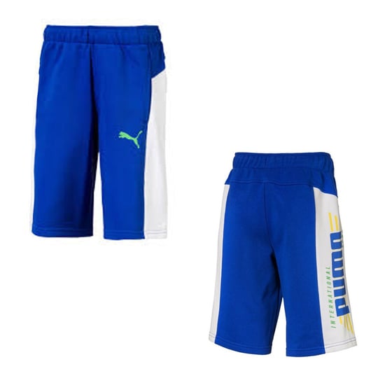Puma Alpha Kinder Shorts Blau/Weiß - Image 1