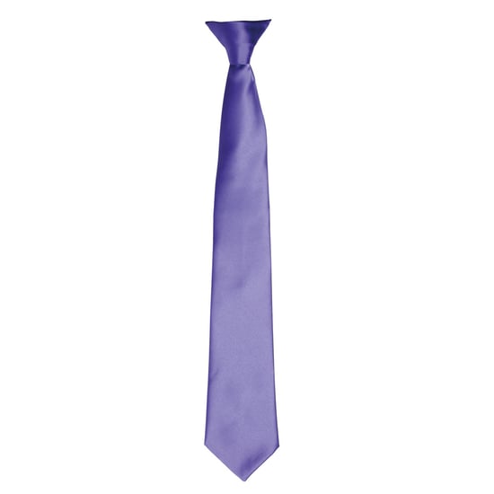 Premier Colours Herren Satin Clip Krawatte (Lila) - Image 1