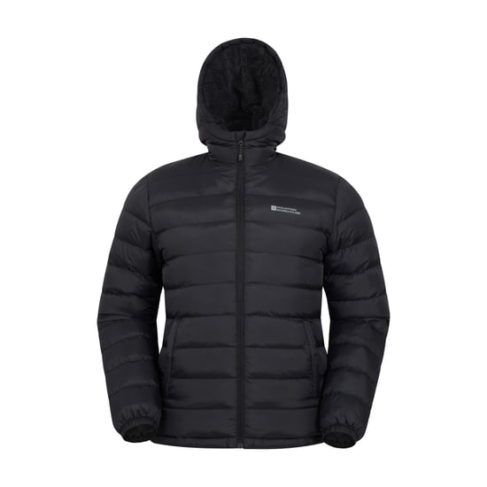 Mountain Warehouse Herren Seasons gesteppte Jacke mit Kunstfellfutter (Schwarz) - Image 1