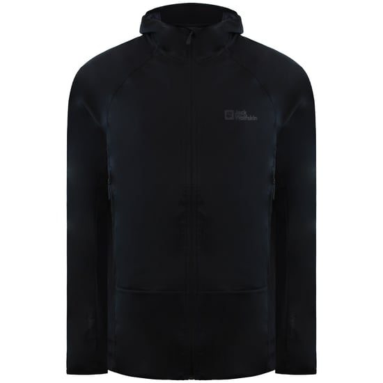 Jack Wolfskin Eagle Peak II Schwarze Softshelljacke für Herren - Image 1
