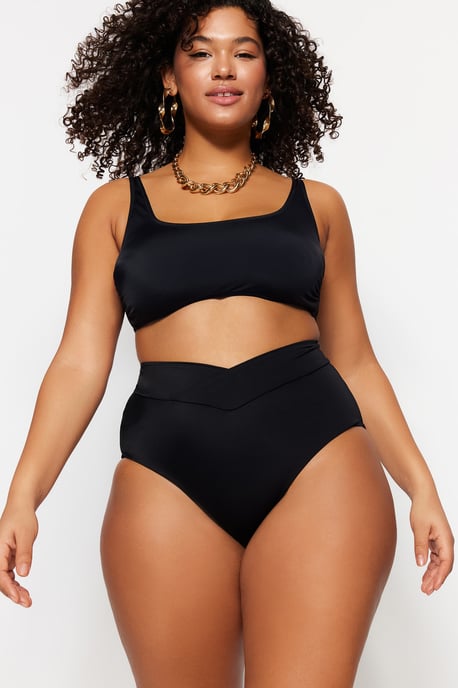 Trendyol Femmes Taille haute Bas de bikini grande taille - Image 1