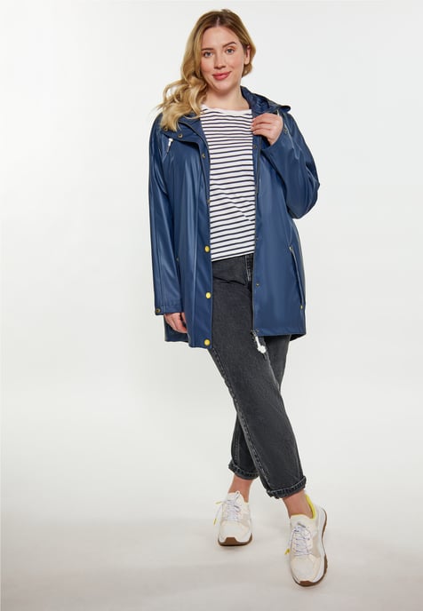 Schmuddelwedda Curvy Regenmantel Damen Marine - Image 2