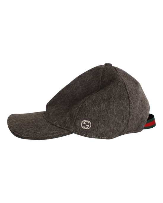 Gucci Baseballkappe aus braunem Wolle - Image 3