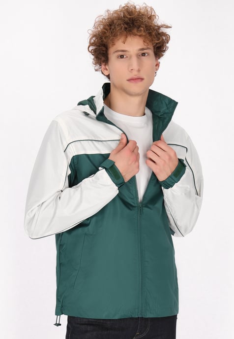 Mo Jacke Herren Dunkelgrün Wollweiss - Image 3