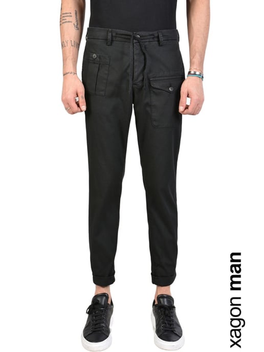 Xagon Man Trousers Sidex Men's Black