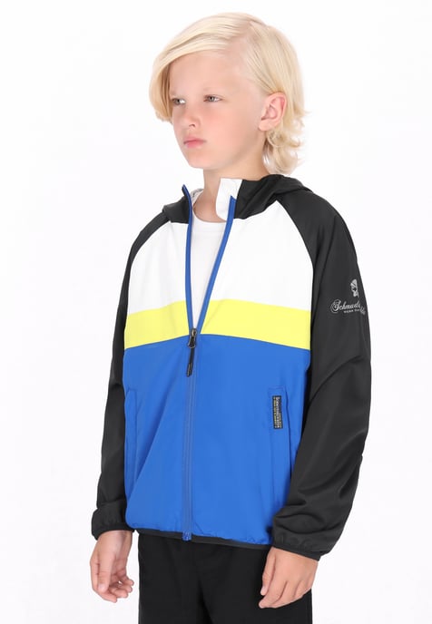 Schmuddelwedda Anorak Jungen (Kids) Königsblau Colorblock - Image 3