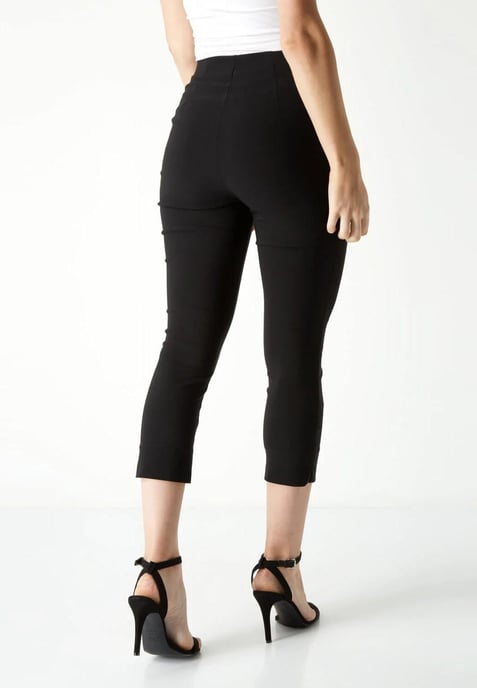 M&CO Damen Crop Stretch-Hose in Schwarz - Image 2