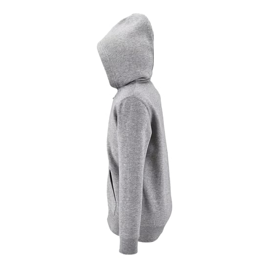 SOLS - "Stone" Hoodie mit durchgehendem Reißverschluss für Kinder (Grau meliert) - Image 3