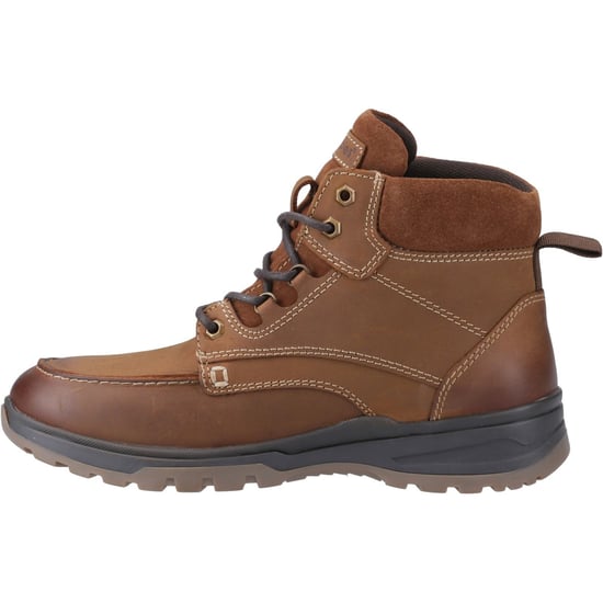 Hush Puppies Palmer Leder Herren Stiefel Tan - Image 4