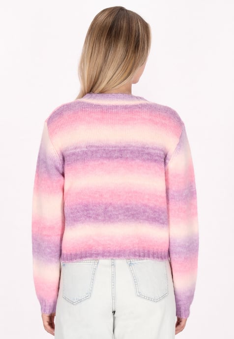 Mymo Pullover Damen Rosa Mehrfarbig - Image 4