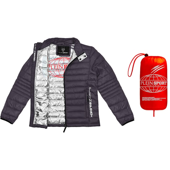 Plein Sport Schlichte wattierte Jacke Grau - Image 3