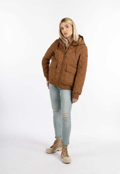 Dreimaster Blouson mit leichter Wattierung Damen Kamel - Image 3