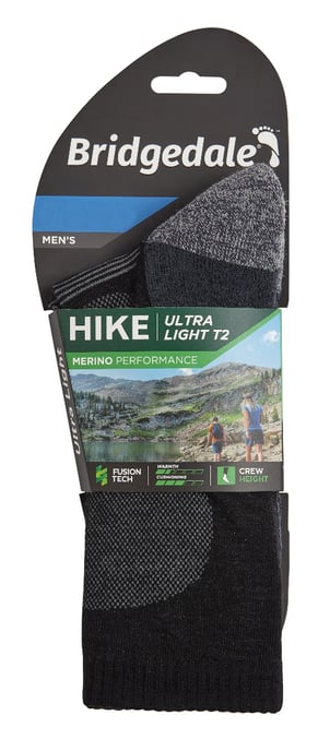 Bridgedale - Herren Wandern Ultraleichte Merinowolle Socken - Schwarz - Image 2