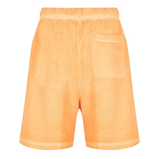 Men's Marcelo Burlon Sunset Cross Over Sweat Shorts in Orange