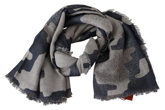 Châle unisexe en laine camouflée multicolore Missoni pour homme - Image 2