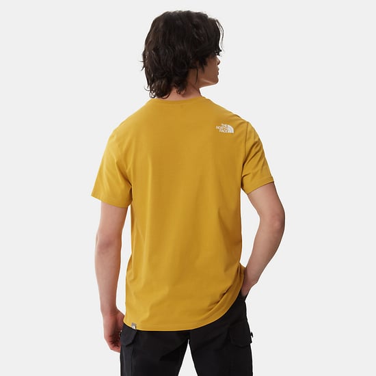 The North Face Men's Short Sleeve Simple Dome T-Shirt Arrowwood Yellow