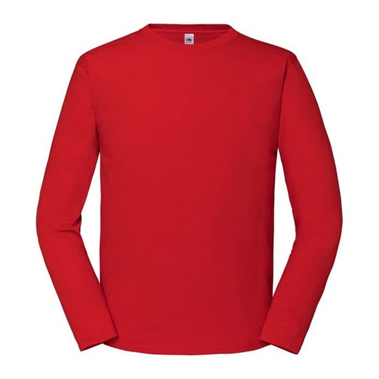 Fruit of the Loom Herren Iconic 195 Premium Ringspun Baumwolle Langarm T-Shirt (Rot) - Image 1