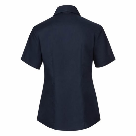 Russell Collection - Bluse mit kurzen Ärmeln - Damen (Marineblau) - Image 2