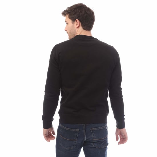 Men's Belstaff Signature  Crewneck Sweatshirt in Black-White - Image 2