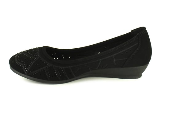 Platino Womens Shoes Wedges Tasha Slip On black