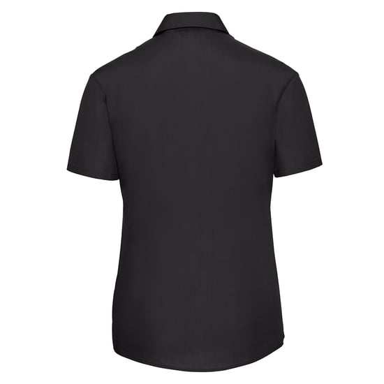 Russell Collection - "Classic" Hemd Pflegeleicht für Damen kurzärmlig (Schwarz) - Image 2