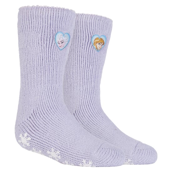 Wärmehalter - Kindercharakter rutschfeste 2.3 TOG Winter warme thermische Hausschuhsocken mit Greifern - Frozen Princess - Image 1