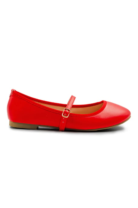 Wheres That From Womens 'Josie' Wide Fit Ballerina Flats With Strap Detail